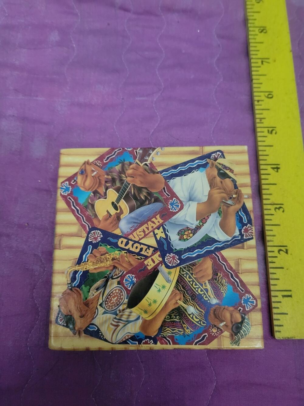 Vintage Joe Camel Cigarettes Beach Club Coaster Set cork bottoms Complete Set